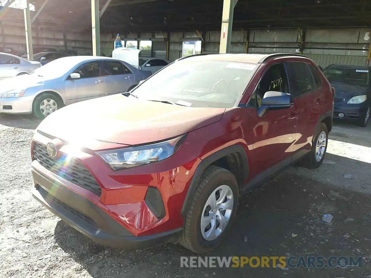 2 Photograph of a damaged car JTMH1RFV6KJ009399 TOYOTA RAV4 2019