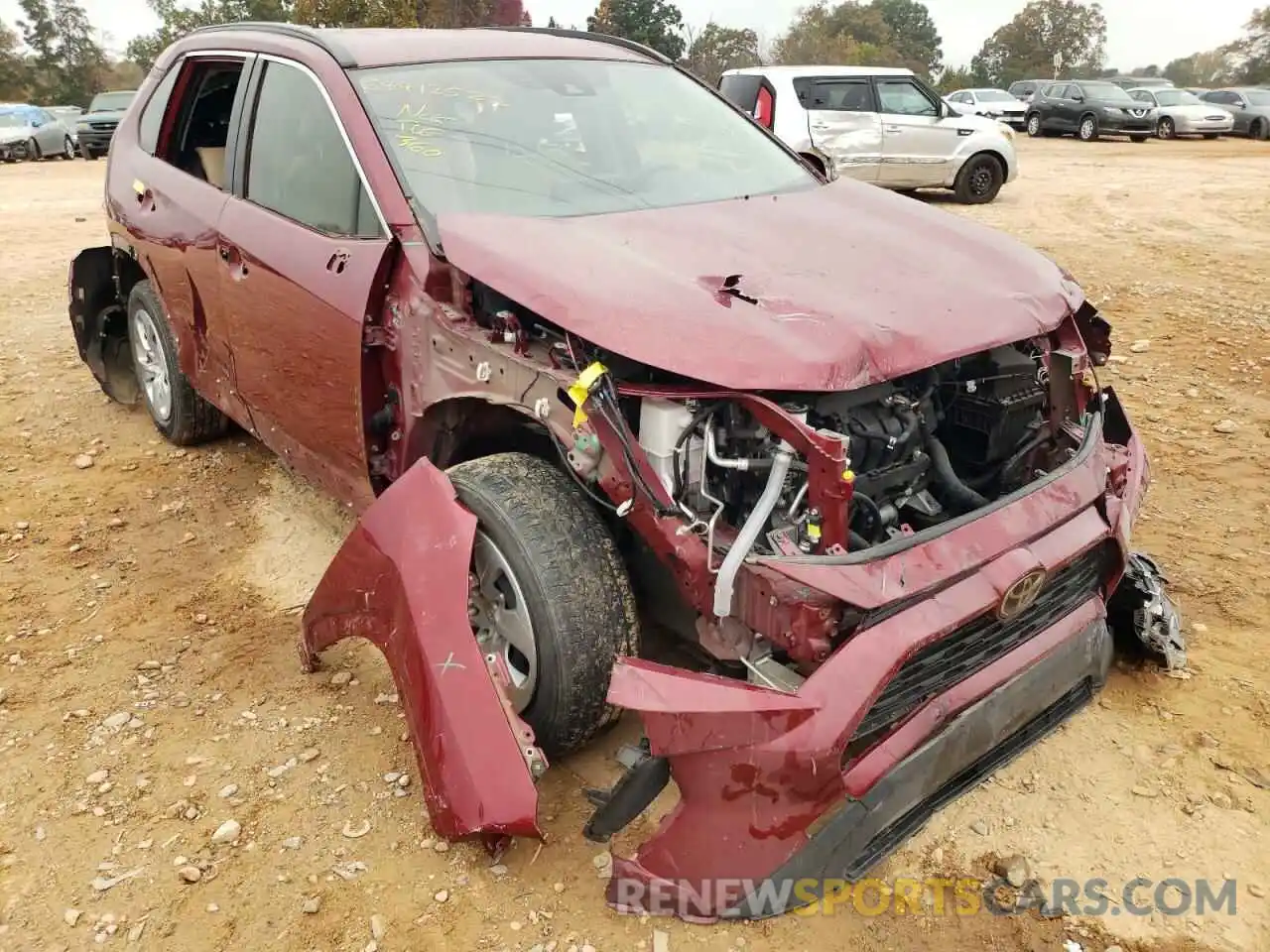 1 Photograph of a damaged car JTMH1RFV7KD005750 TOYOTA RAV4 2019