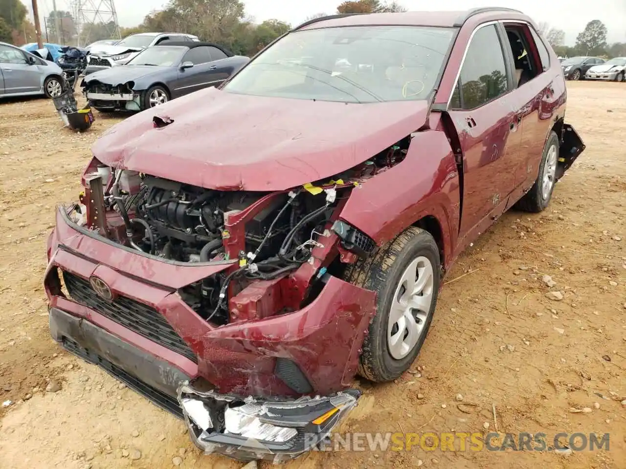 2 Photograph of a damaged car JTMH1RFV7KD005750 TOYOTA RAV4 2019