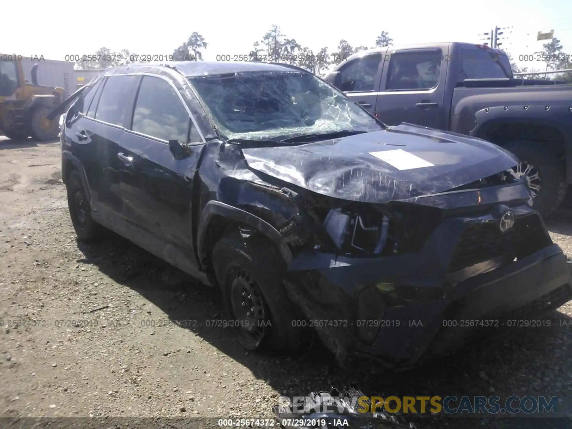 1 Photograph of a damaged car JTMH1RFV7KD017803 TOYOTA RAV4 2019