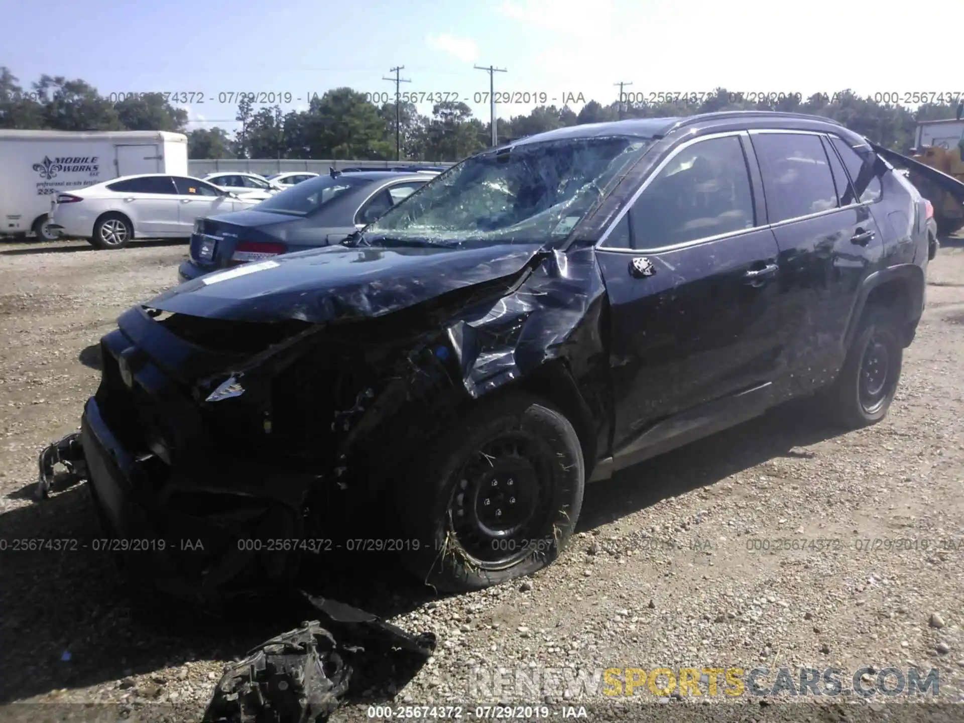 2 Photograph of a damaged car JTMH1RFV7KD017803 TOYOTA RAV4 2019