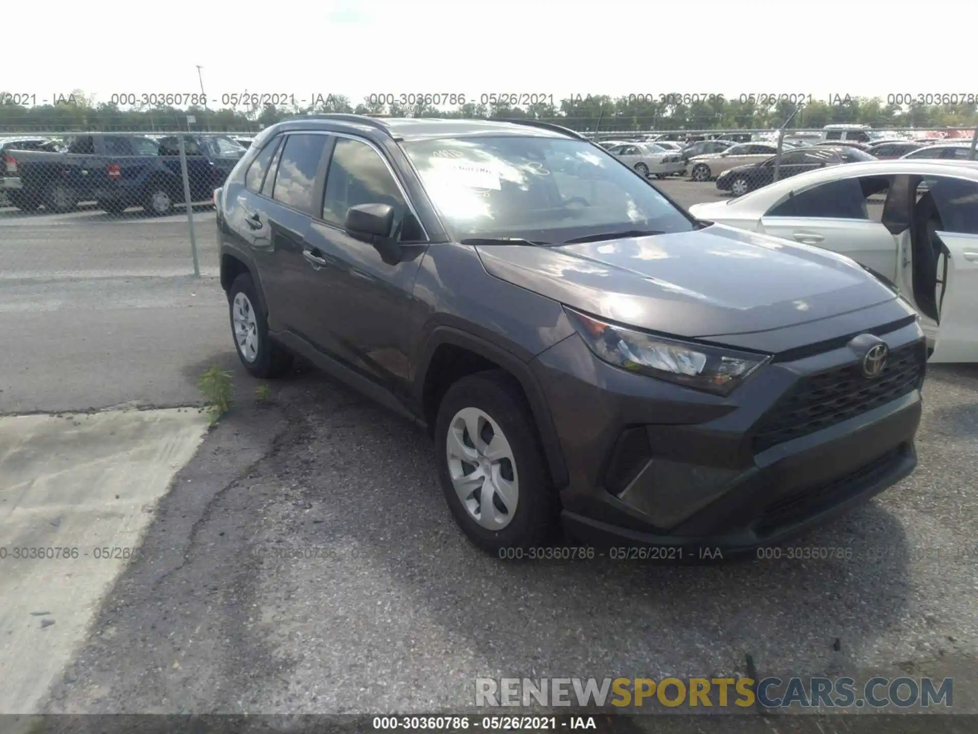 1 Photograph of a damaged car JTMH1RFV7KJ012070 TOYOTA RAV4 2019