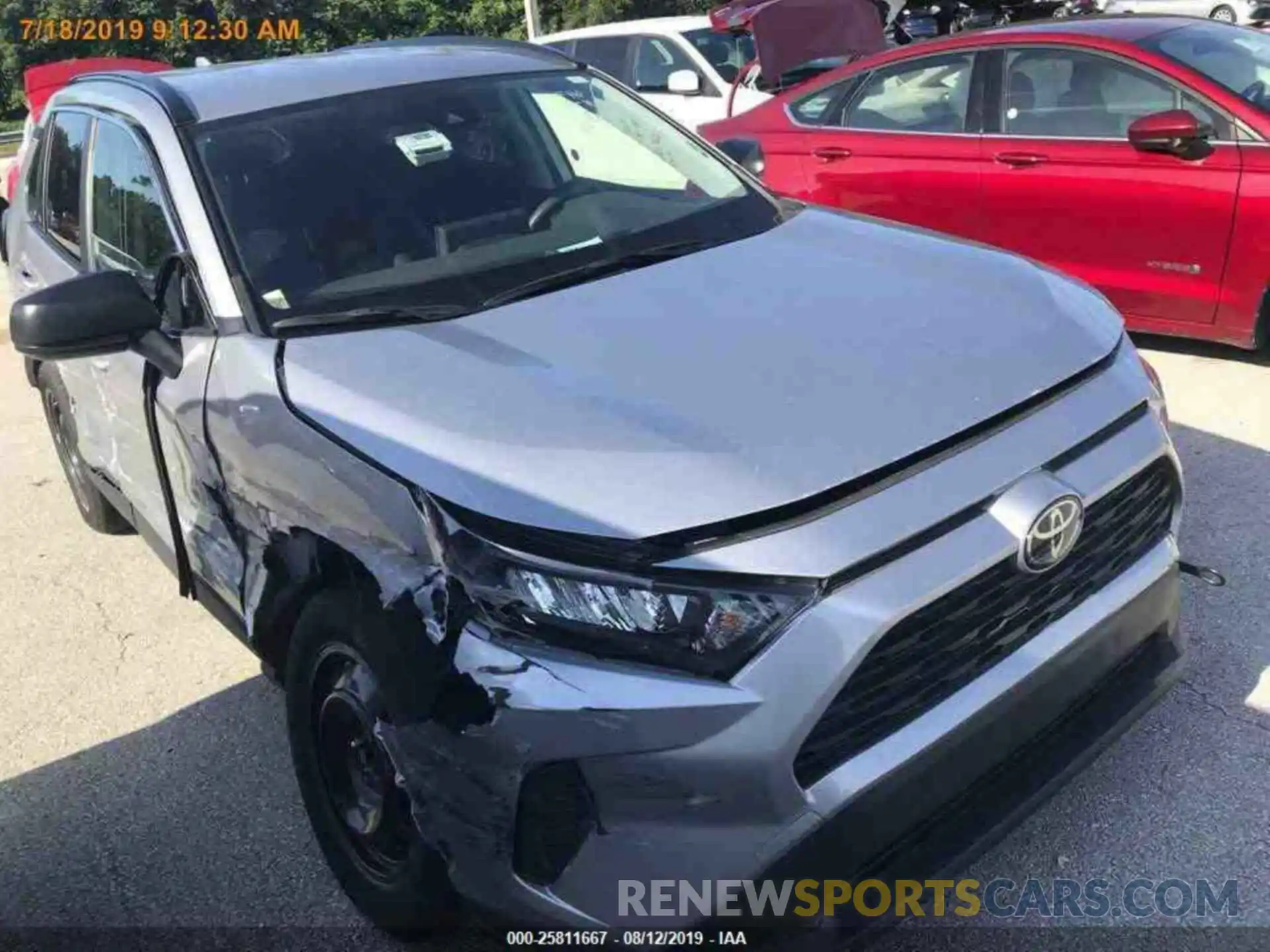 12 Photograph of a damaged car JTMH1RFV8KD012156 TOYOTA RAV4 2019