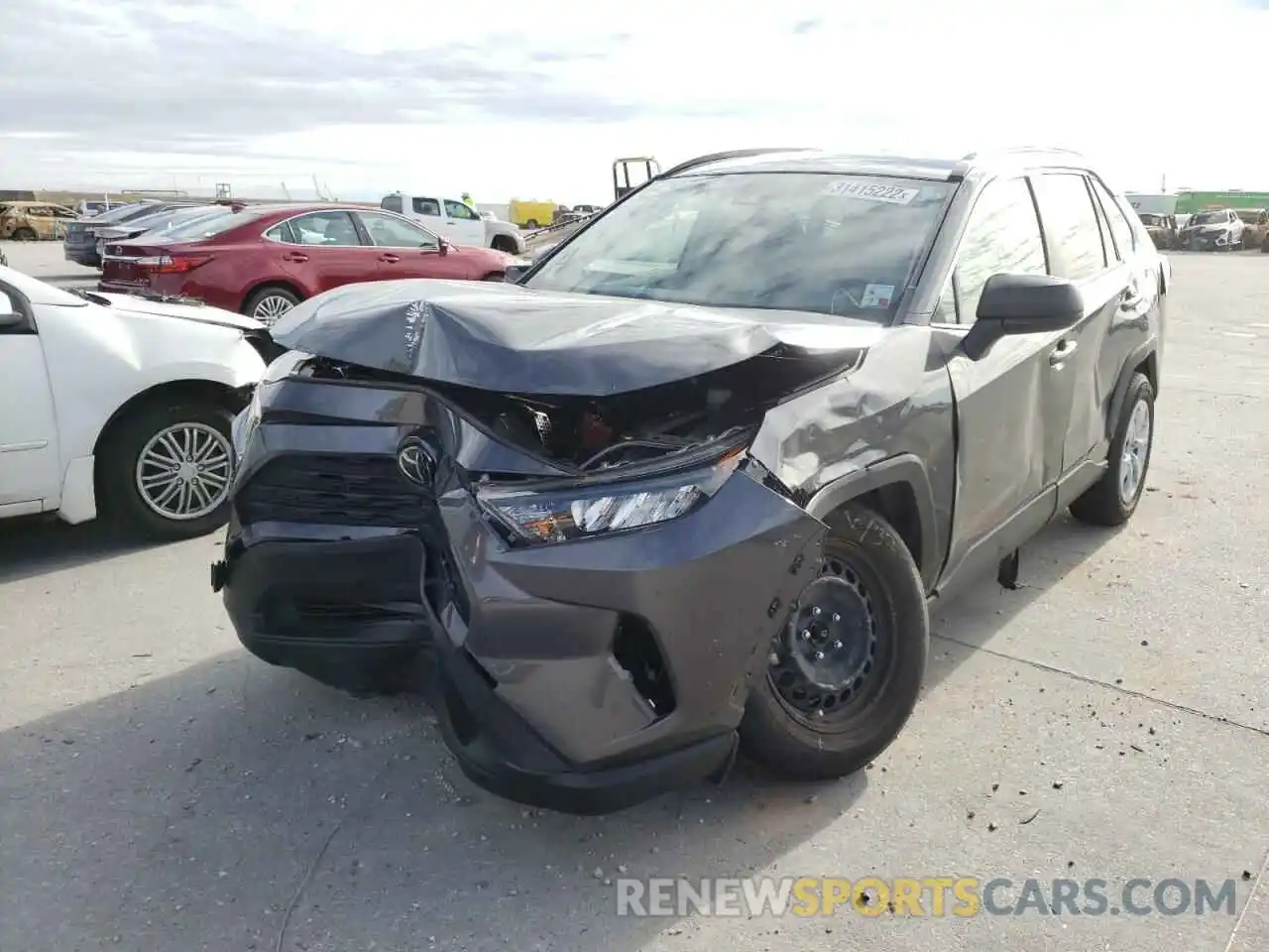 2 Photograph of a damaged car JTMH1RFV8KD038207 TOYOTA RAV4 2019