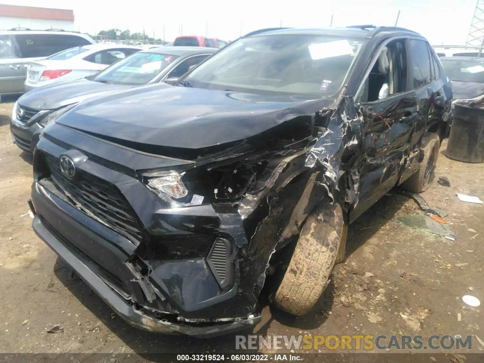 2 Photograph of a damaged car JTMH1RFV8KJ003166 TOYOTA RAV4 2019