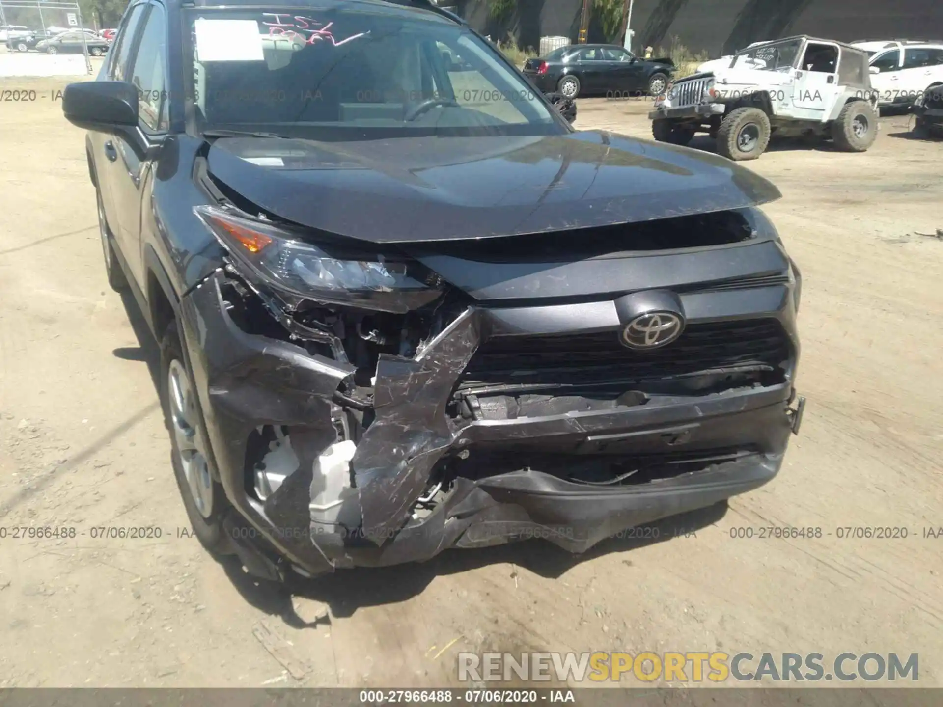 6 Photograph of a damaged car JTMH1RFV8KJ007816 TOYOTA RAV4 2019