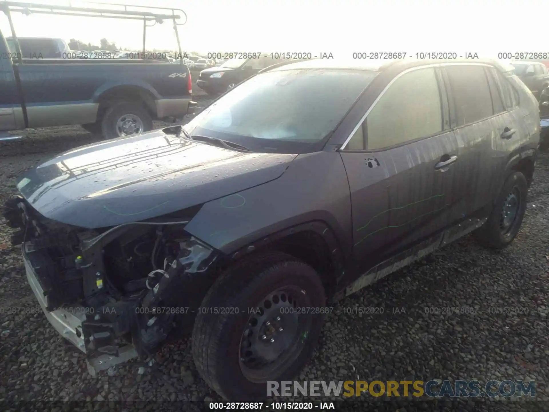 2 Photograph of a damaged car JTMH1RFV8KJ016743 TOYOTA RAV4 2019