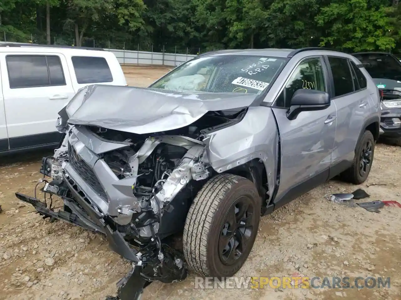 2 Photograph of a damaged car JTMH1RFV9KD030360 TOYOTA RAV4 2019