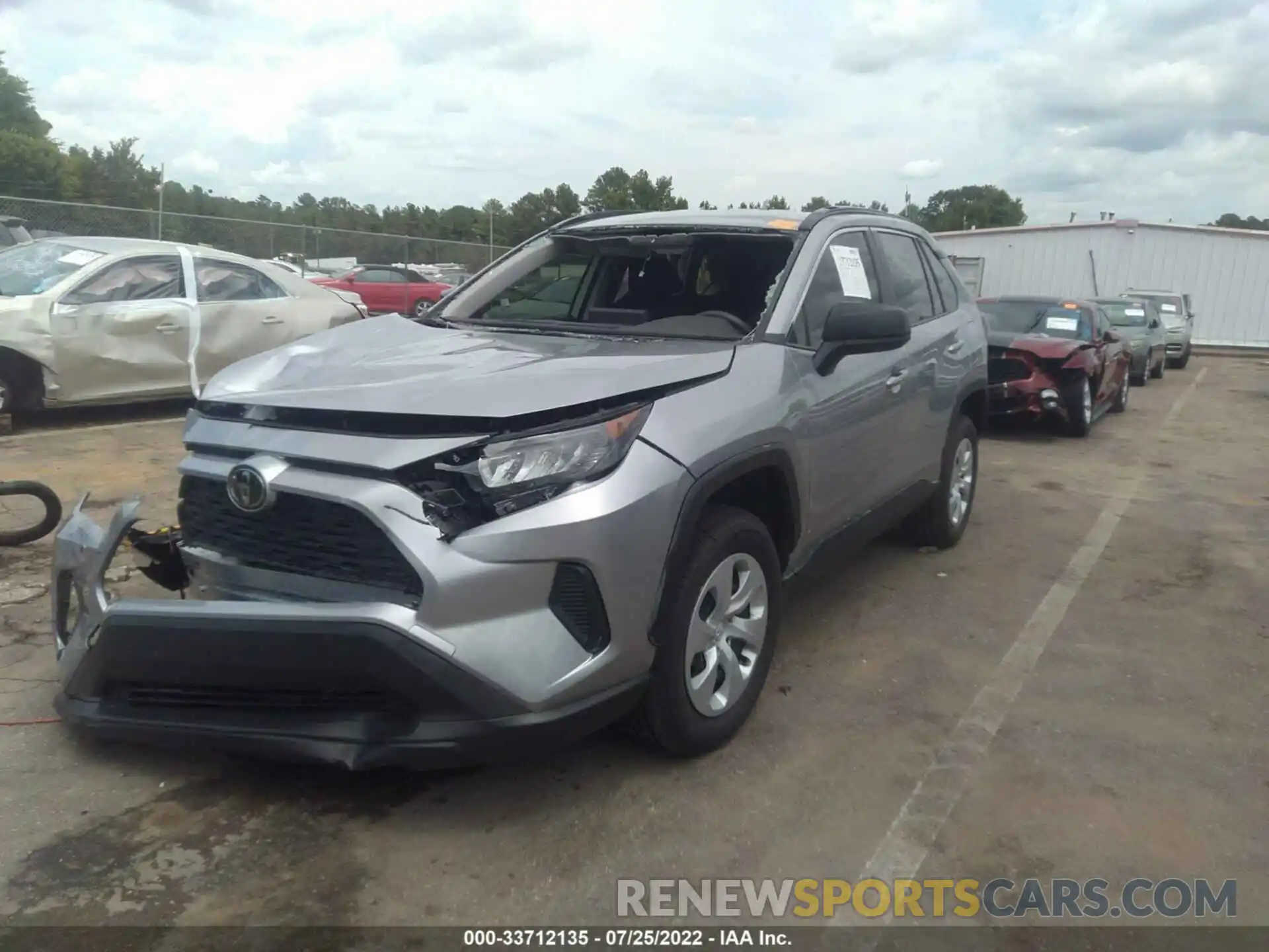 2 Photograph of a damaged car JTMH1RFV9KD509314 TOYOTA RAV4 2019