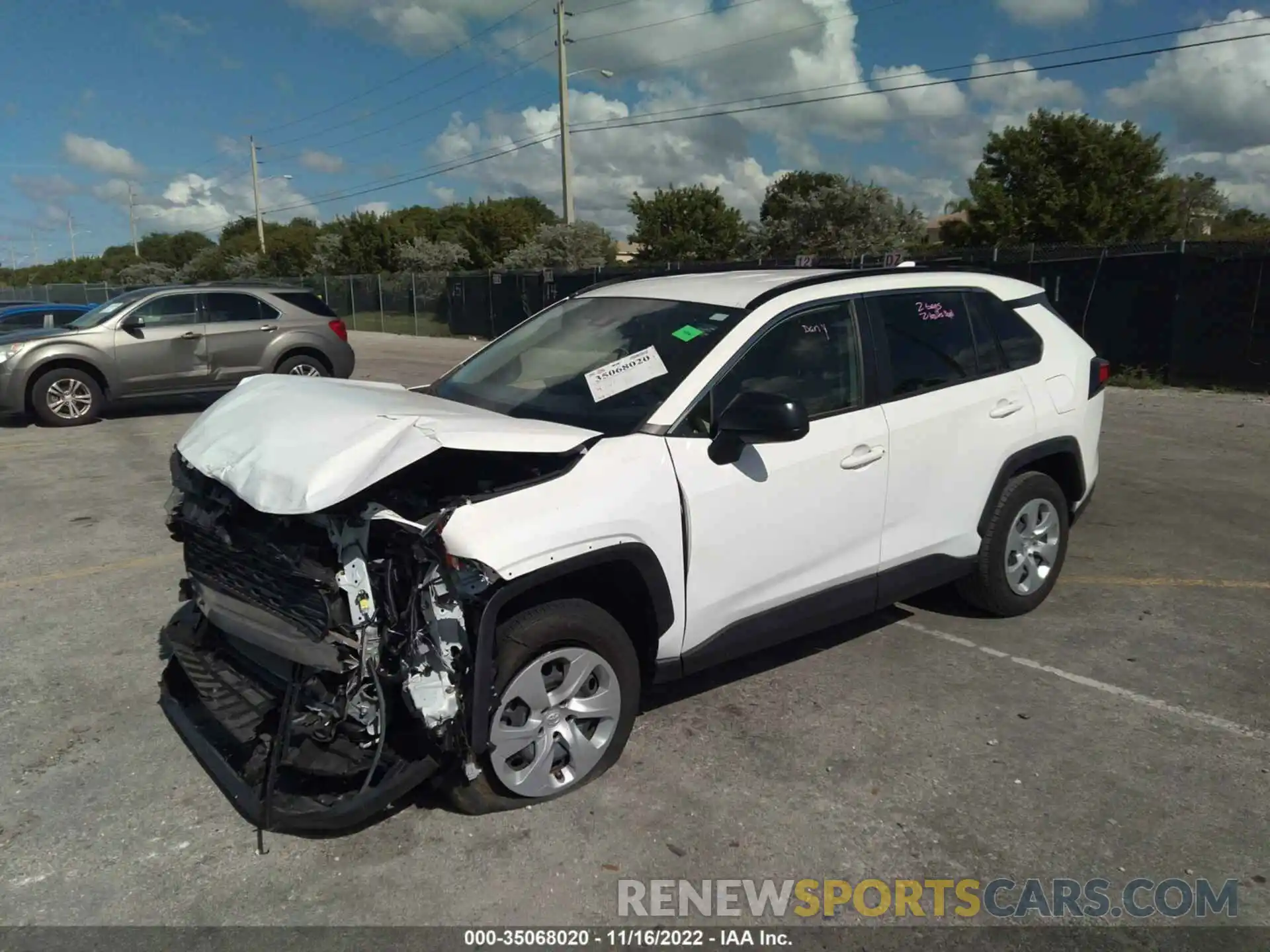 2 Photograph of a damaged car JTMH1RFV9KD514349 TOYOTA RAV4 2019