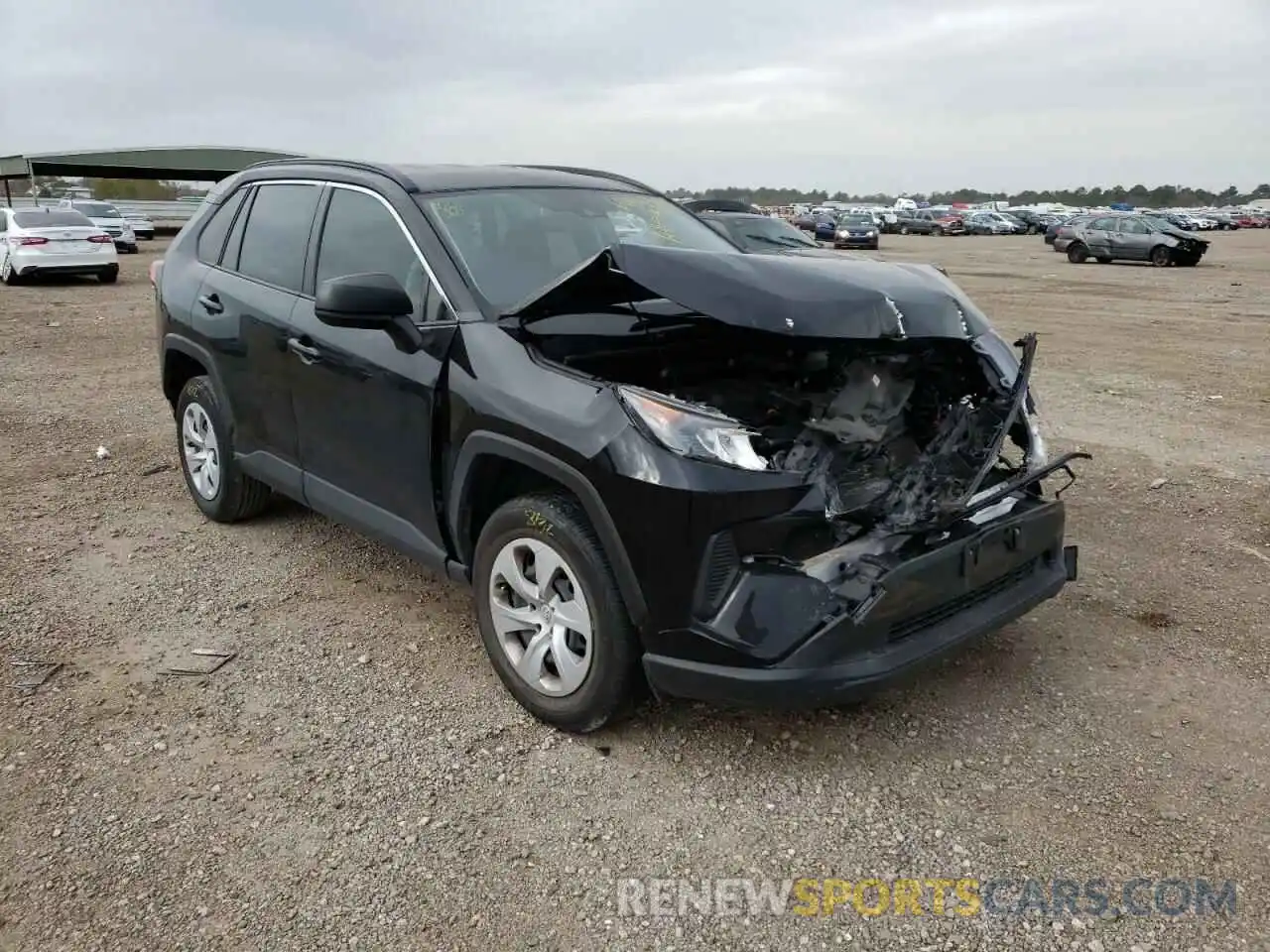 1 Photograph of a damaged car JTMH1RFV9KJ008652 TOYOTA RAV4 2019