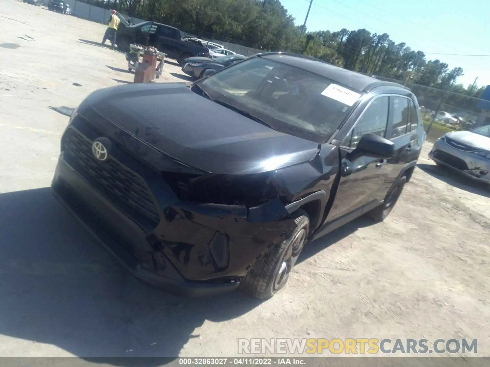 2 Photograph of a damaged car JTMH1RFVXKD005354 TOYOTA RAV4 2019