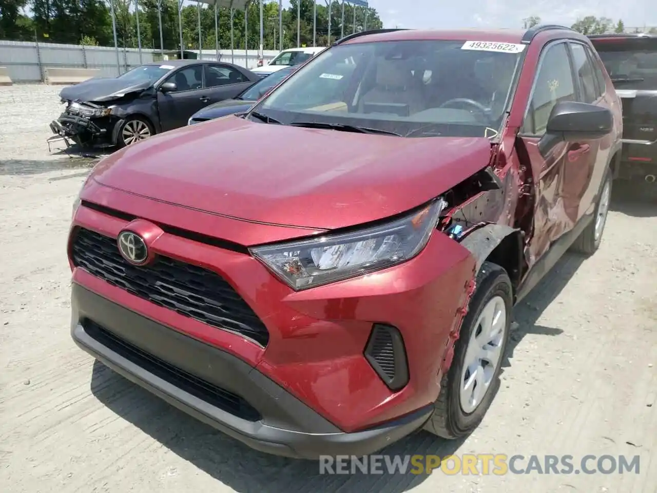 2 Photograph of a damaged car JTMH1RFVXKD007203 TOYOTA RAV4 2019