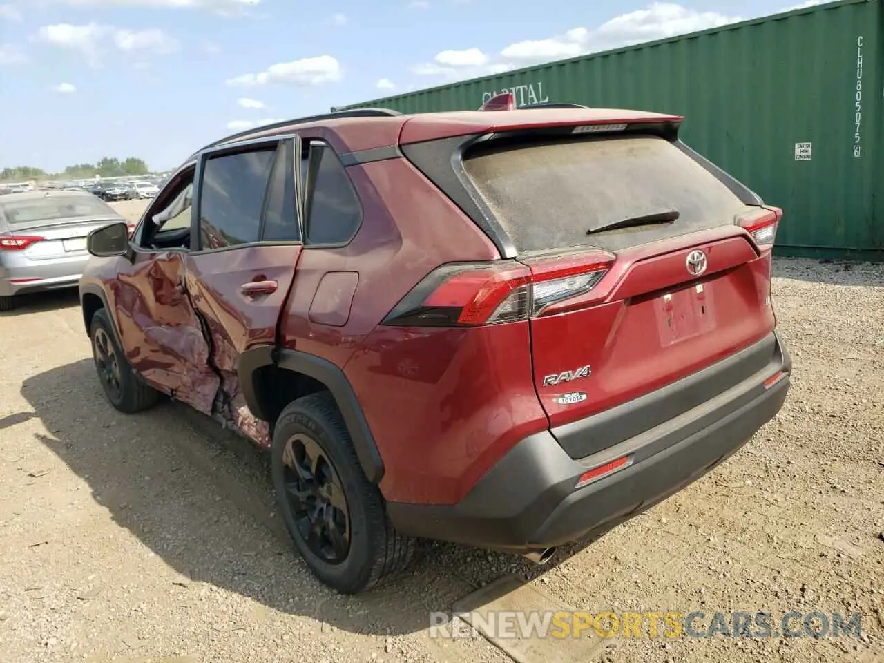 2 Photograph of a damaged car JTMH1RFVXKD018623 TOYOTA RAV4 2019