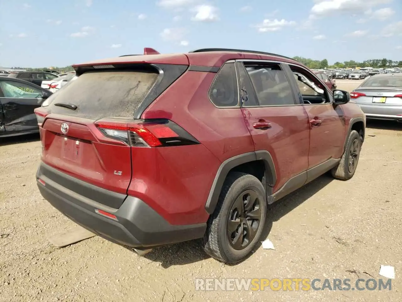 3 Photograph of a damaged car JTMH1RFVXKD018623 TOYOTA RAV4 2019
