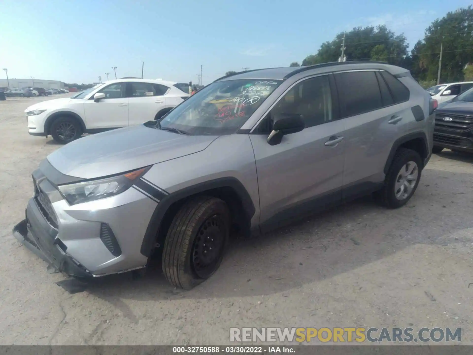 2 Photograph of a damaged car JTMH1RFVXKD509287 TOYOTA RAV4 2019