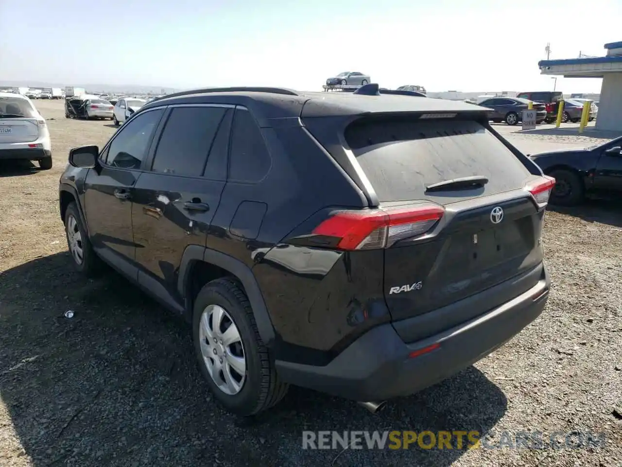 3 Photograph of a damaged car JTMH1RFVXKJ004903 TOYOTA RAV4 2019