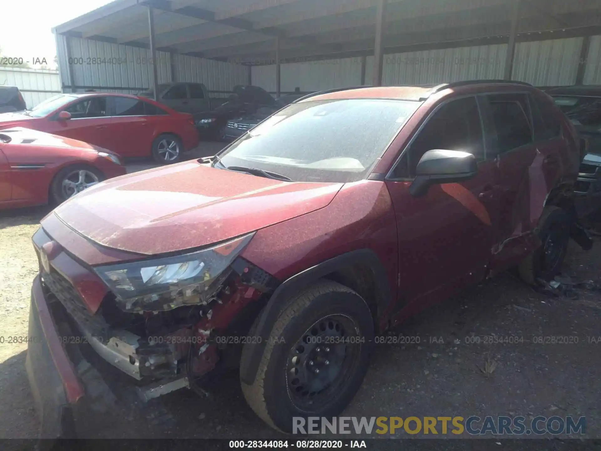 2 Photograph of a damaged car JTMH1RFVXKJ016923 TOYOTA RAV4 2019