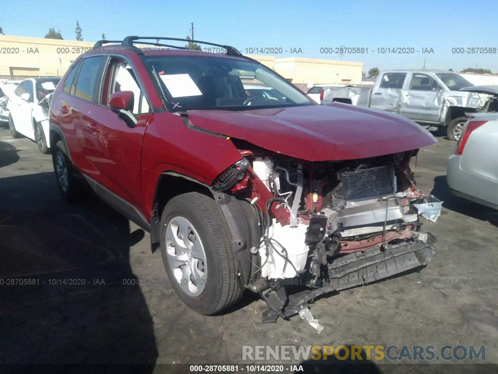 1 Photograph of a damaged car JTMK1RFV0KD006924 TOYOTA RAV4 2019