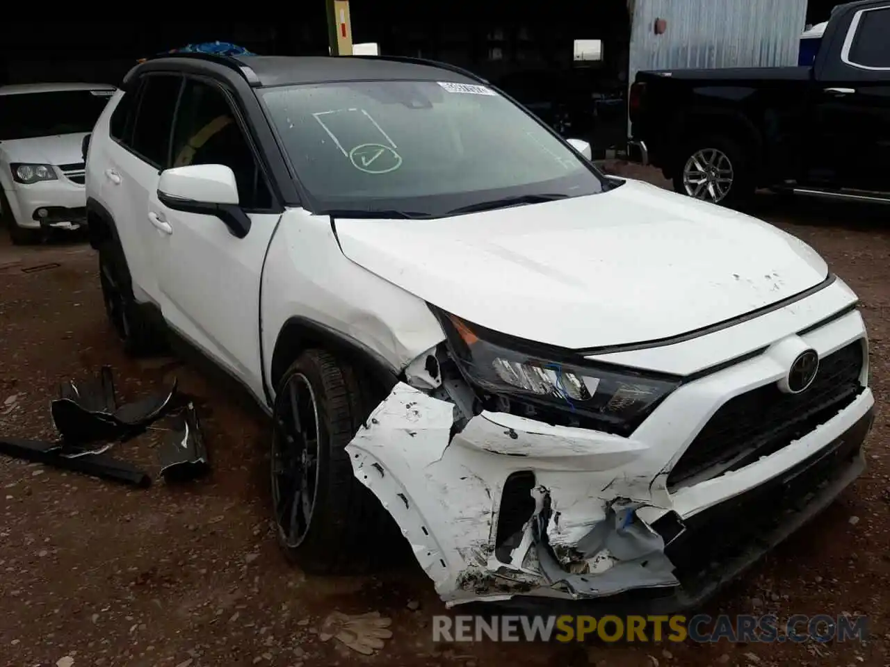 1 Photograph of a damaged car JTMK1RFV0KD025229 TOYOTA RAV4 2019