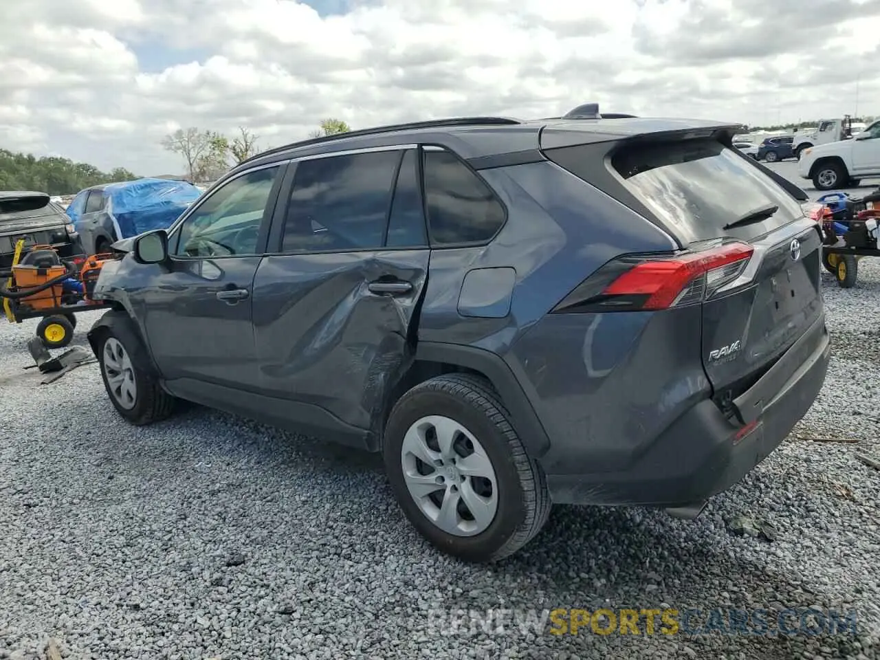 2 Photograph of a damaged car JTMK1RFV0KD038028 TOYOTA RAV4 2019