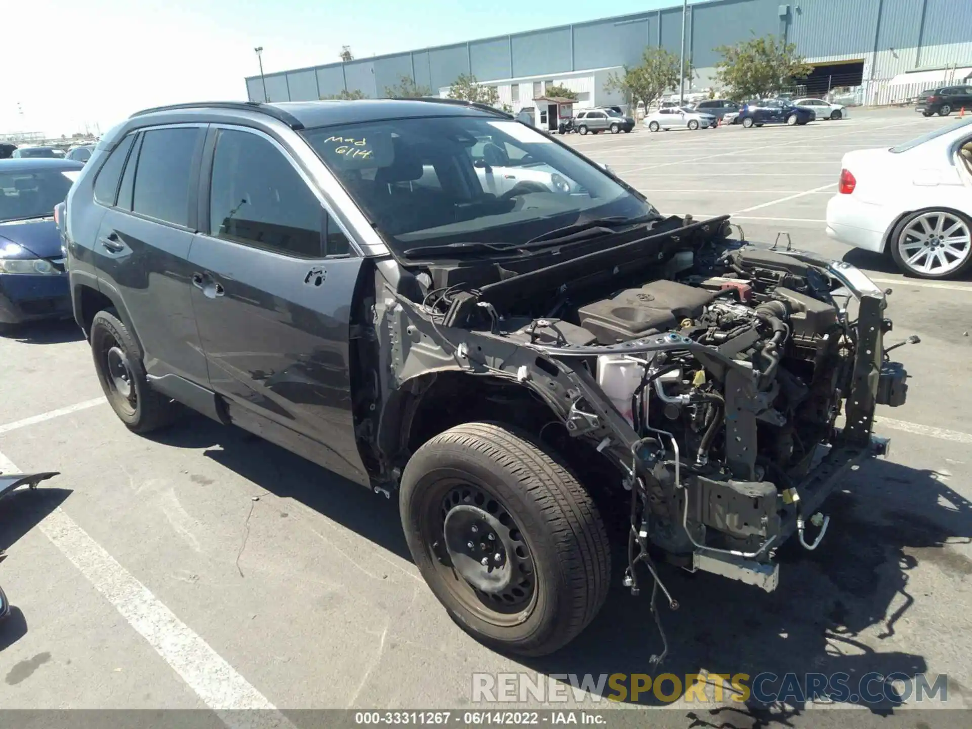 1 Photograph of a damaged car JTMK1RFV1KD009704 TOYOTA RAV4 2019