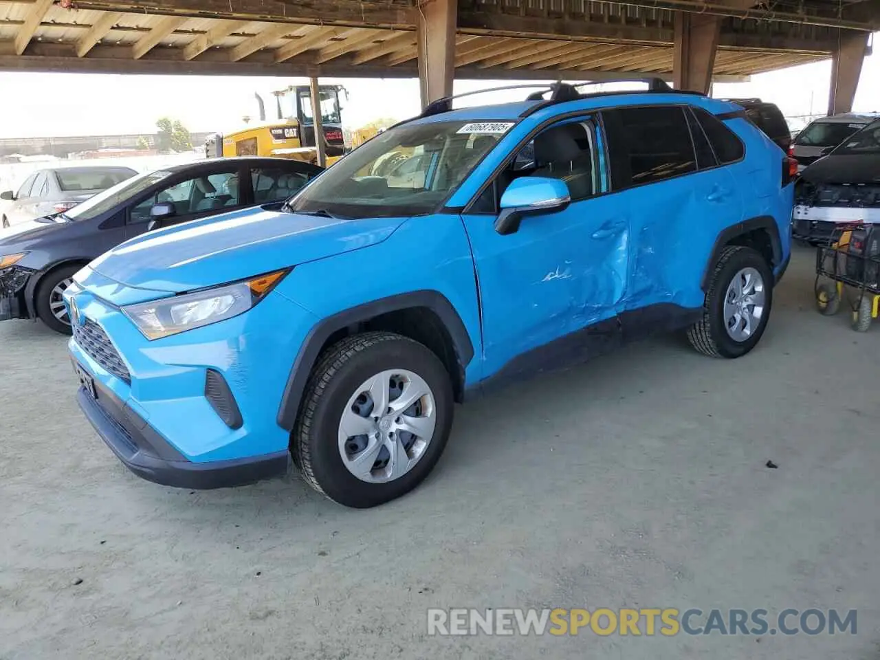 1 Photograph of a damaged car JTMK1RFV3KJ013500 TOYOTA RAV4 2019