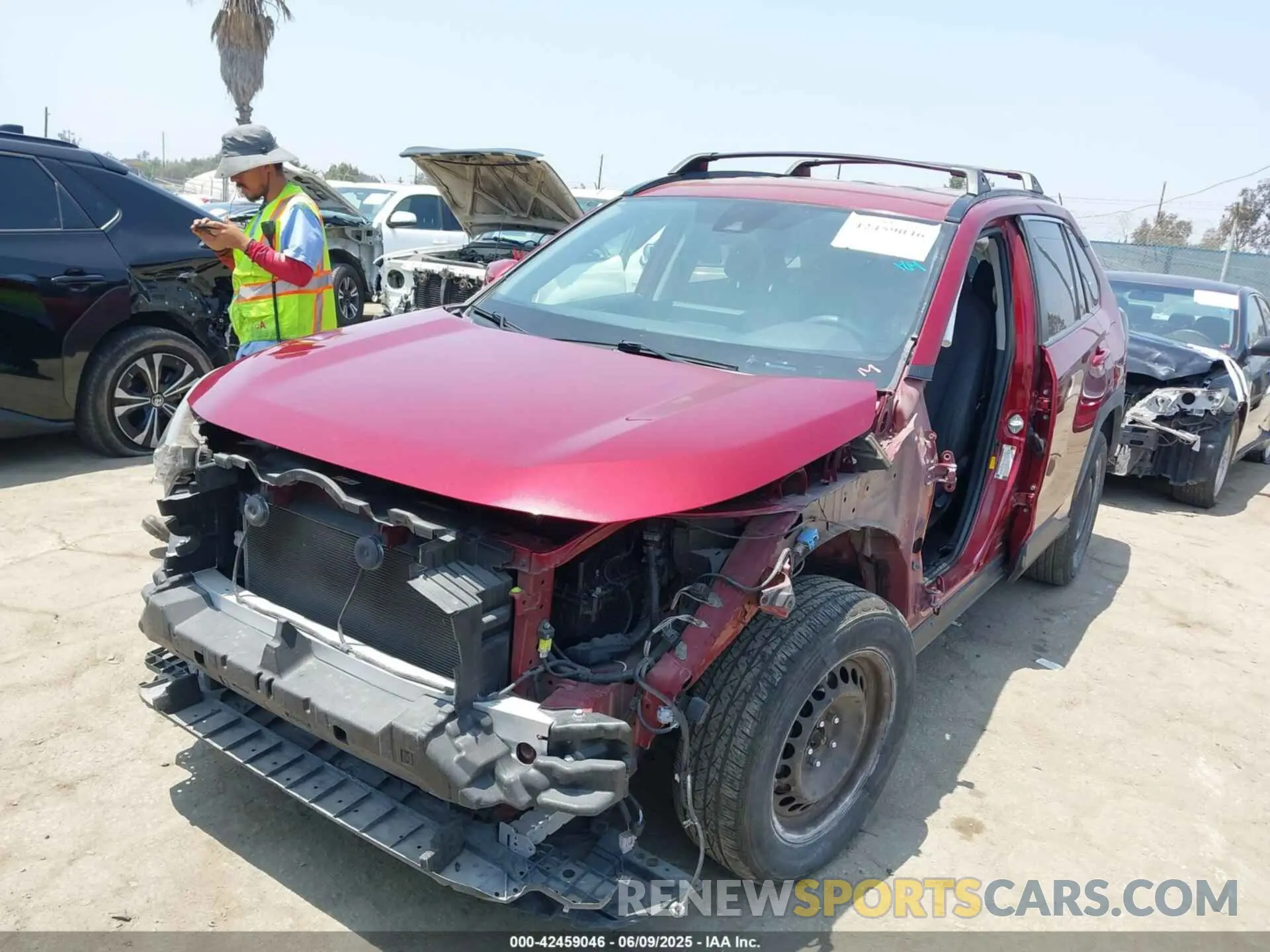 2 Photograph of a damaged car JTMK1RFV4KD025587 TOYOTA RAV4 2019
