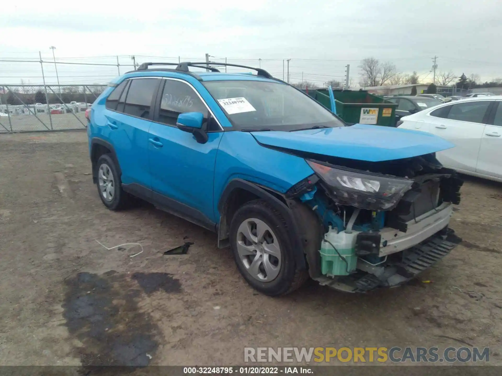 1 Photograph of a damaged car JTMK1RFV4KJ001601 TOYOTA RAV4 2019