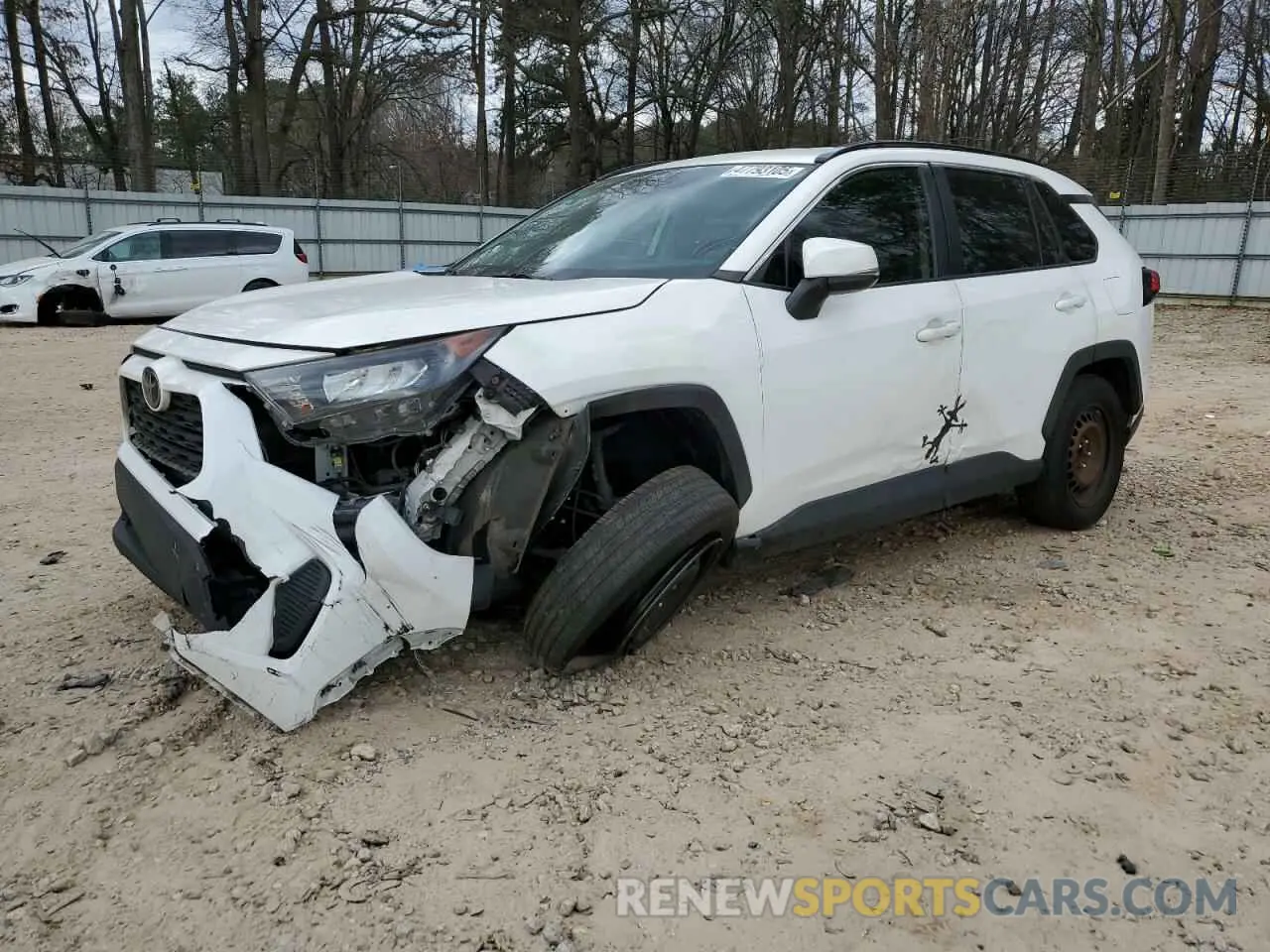 1 Photograph of a damaged car JTMK1RFV6KD018639 TOYOTA RAV4 2019