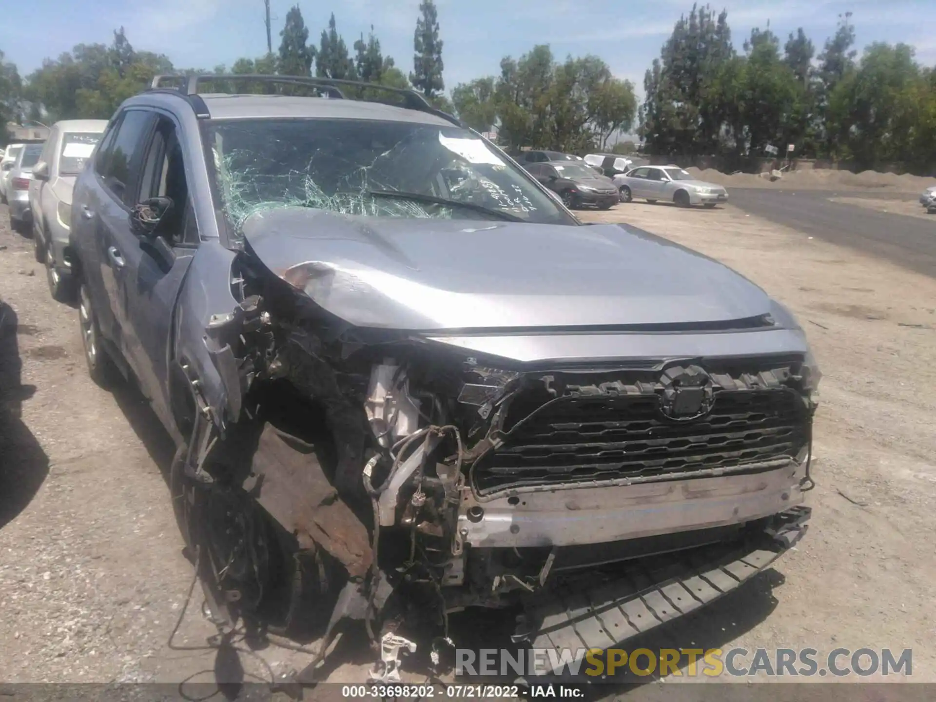 1 Photograph of a damaged car JTMK1RFV6KD501676 TOYOTA RAV4 2019