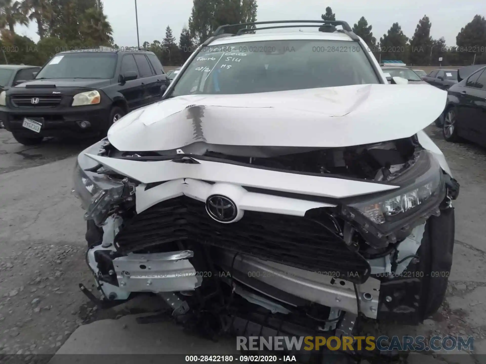 6 Photograph of a damaged car JTMK1RFV6KJ013183 TOYOTA RAV4 2019