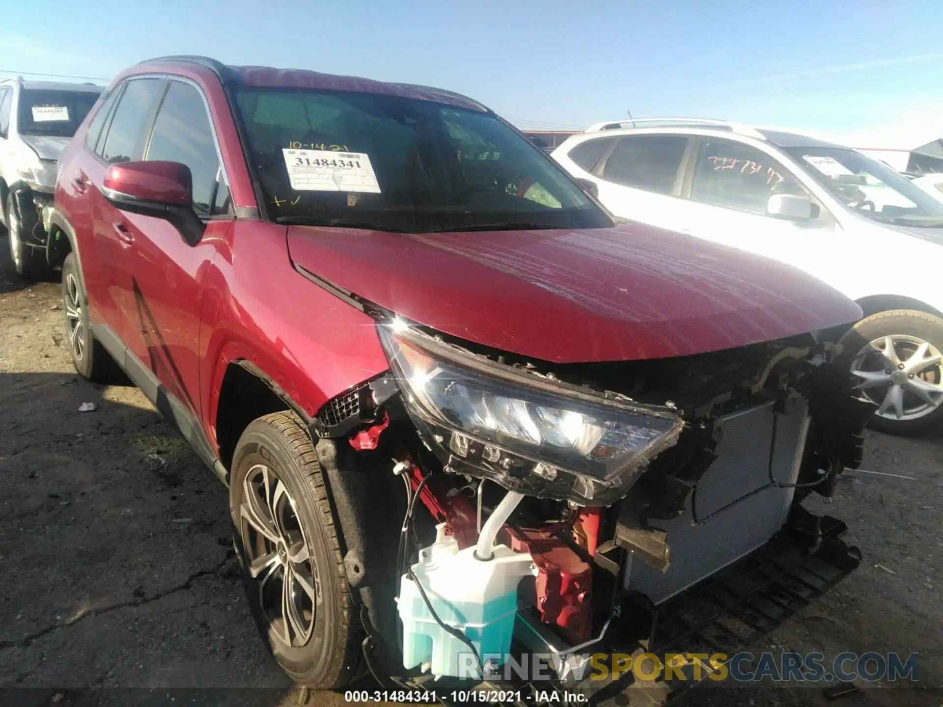 1 Photograph of a damaged car JTMK1RFV8KD042070 TOYOTA RAV4 2019