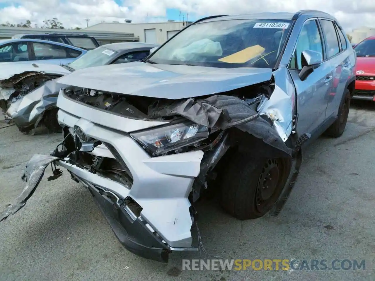 2 Photograph of a damaged car JTMK1RFV9KJ009516 TOYOTA RAV4 2019