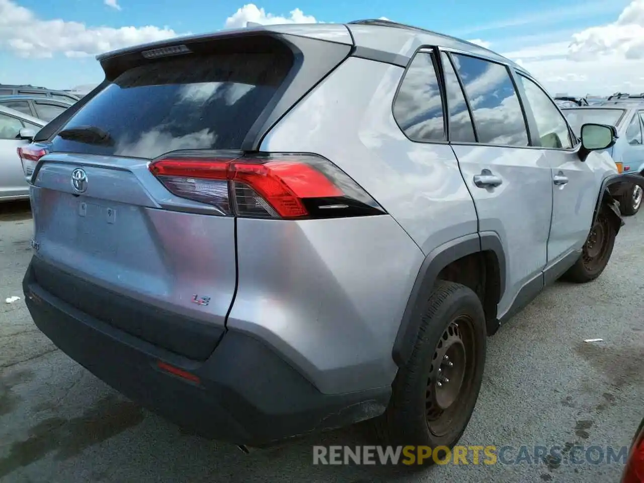 4 Photograph of a damaged car JTMK1RFV9KJ009516 TOYOTA RAV4 2019