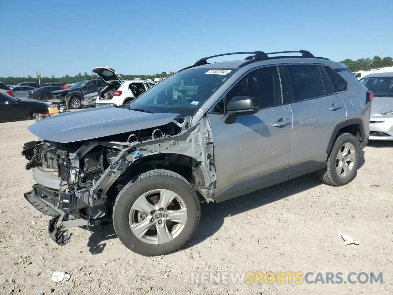 1 Photograph of a damaged car JTMLWRFV0KD005214 TOYOTA RAV4 2019