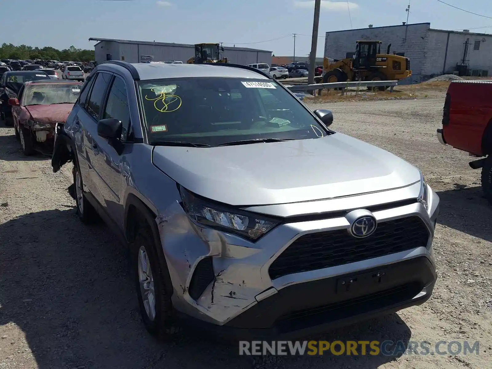 1 Photograph of a damaged car JTMLWRFV0KD029612 TOYOTA RAV4 2019