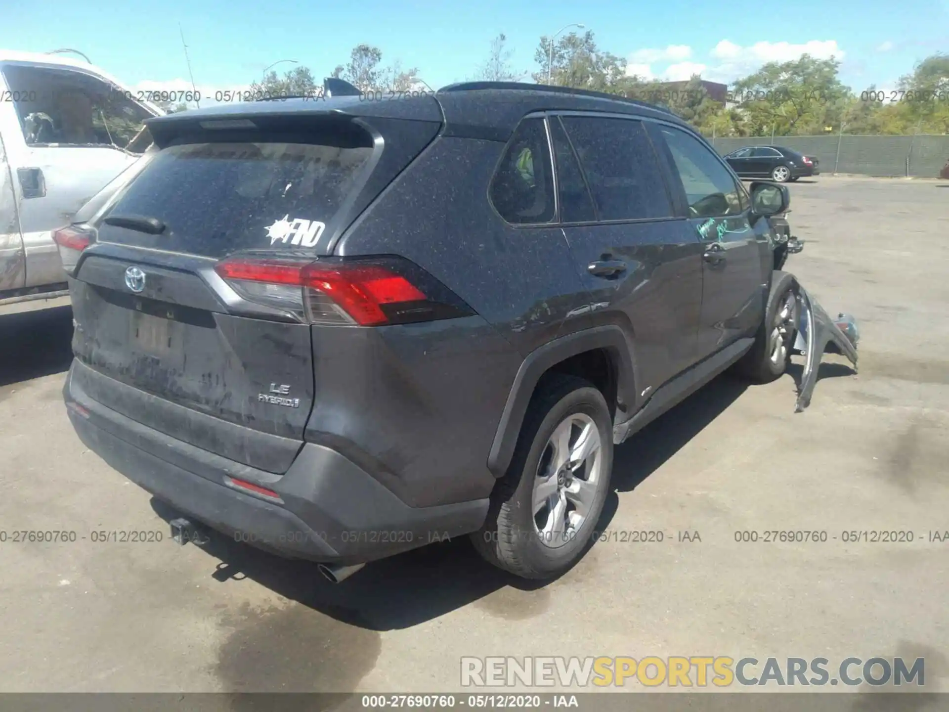 4 Photograph of a damaged car JTMLWRFV5KD011395 TOYOTA RAV4 2019