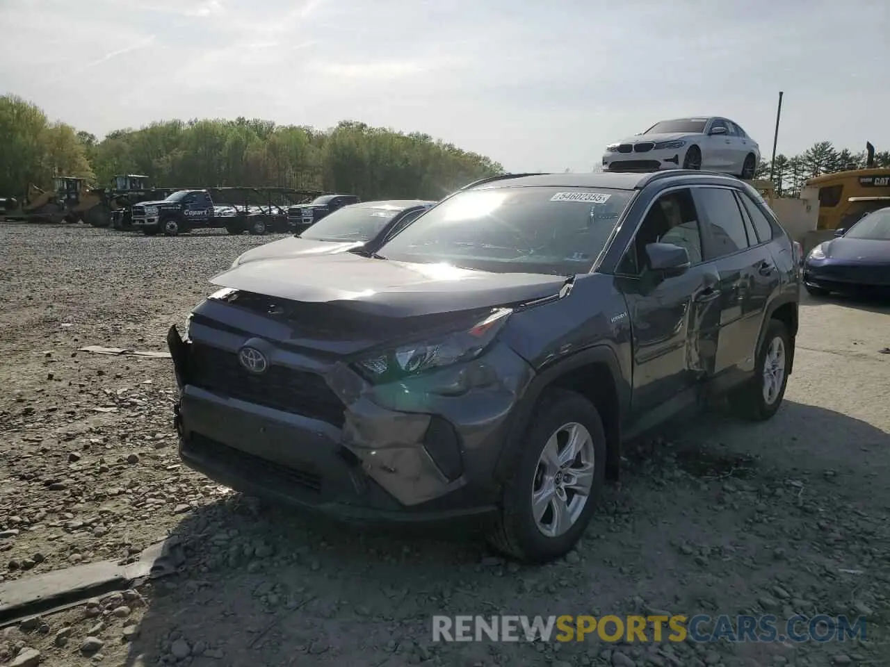 1 Photograph of a damaged car JTMMWRFV2KD026490 TOYOTA RAV4 2019