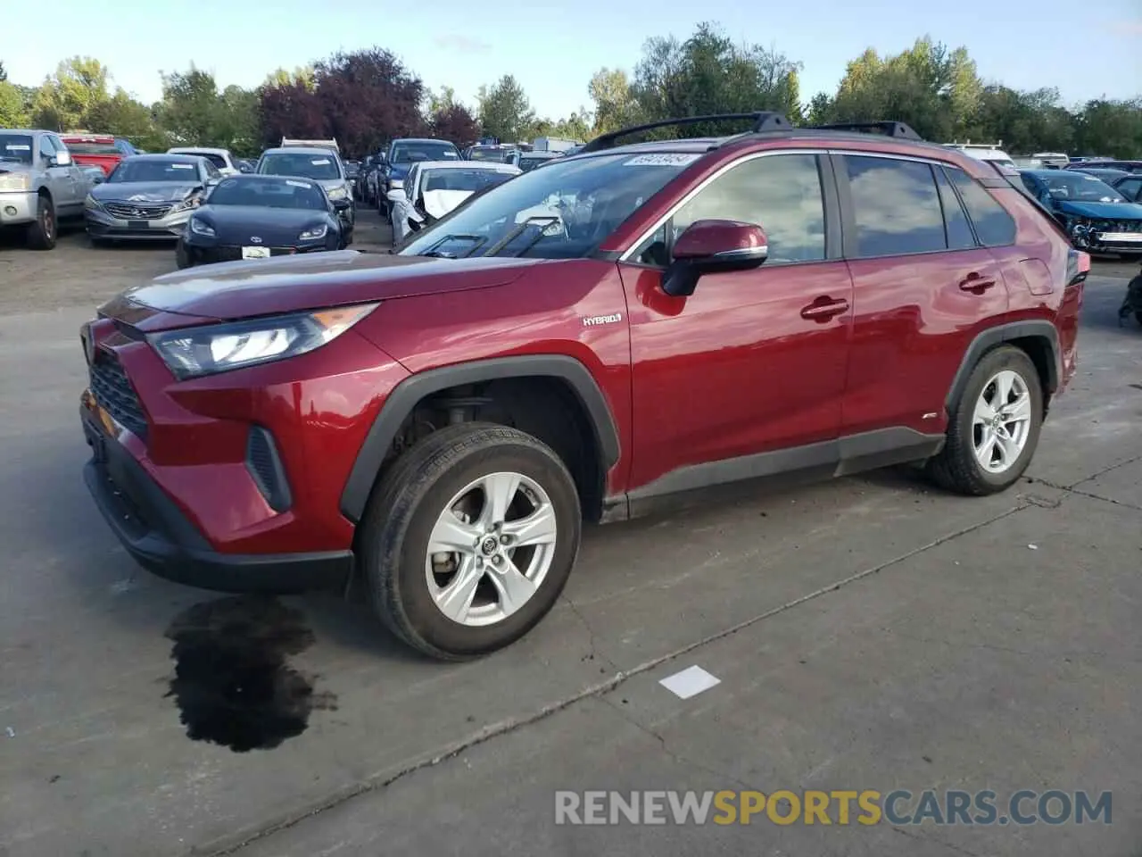 1 Photograph of a damaged car JTMMWRFV2KD501247 TOYOTA RAV4 2019