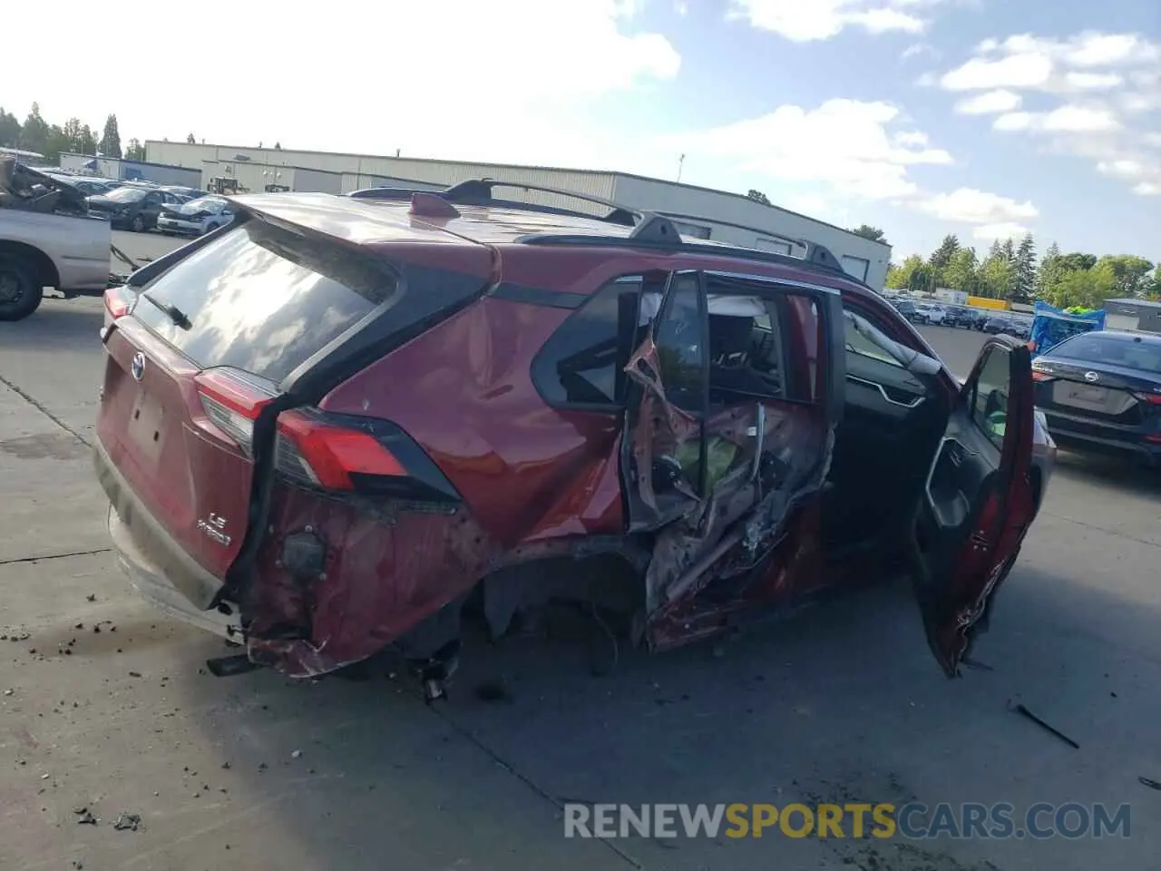 3 Photograph of a damaged car JTMMWRFV2KD501247 TOYOTA RAV4 2019