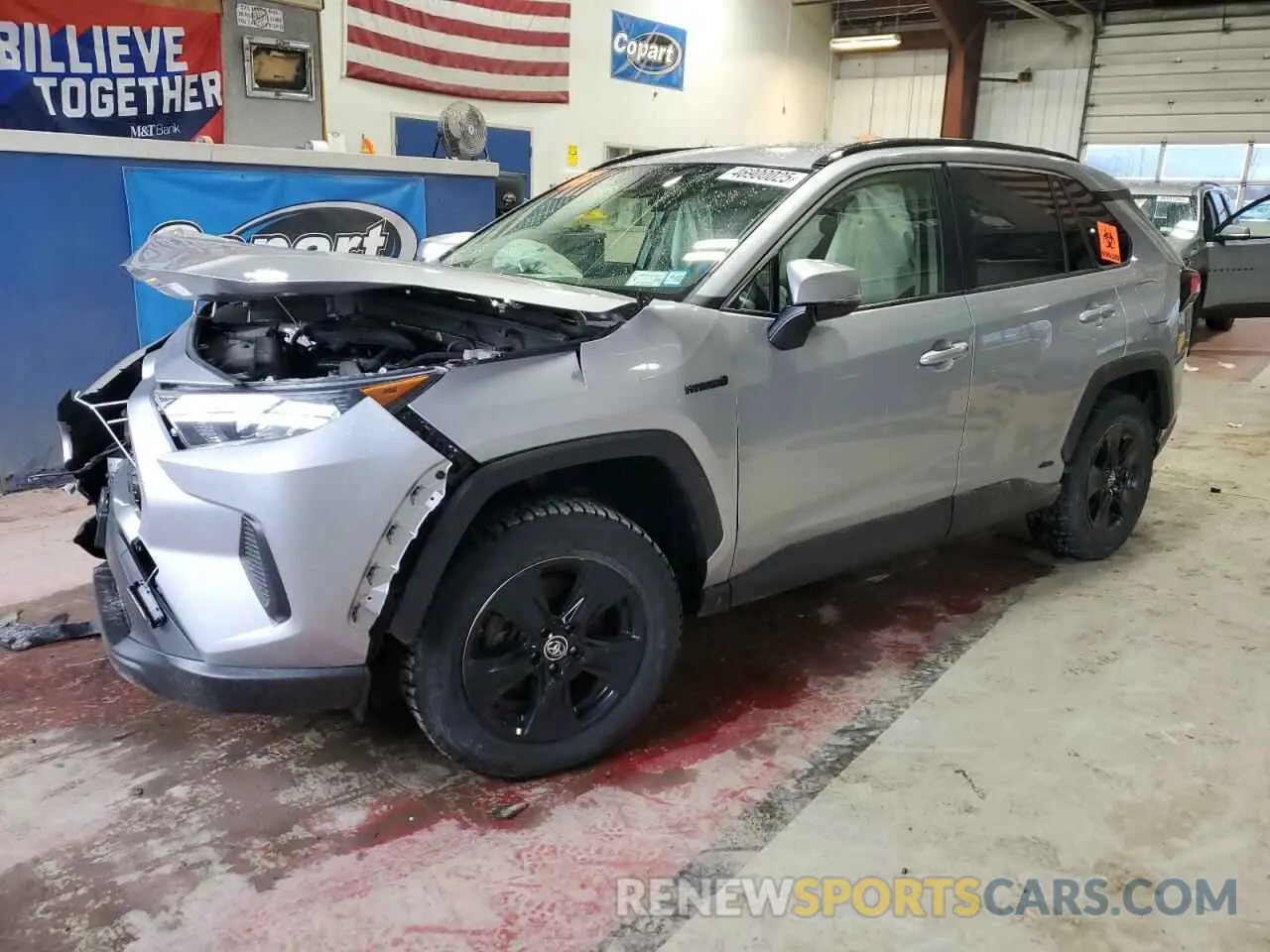 1 Photograph of a damaged car JTMMWRFV3KD011433 TOYOTA RAV4 2019