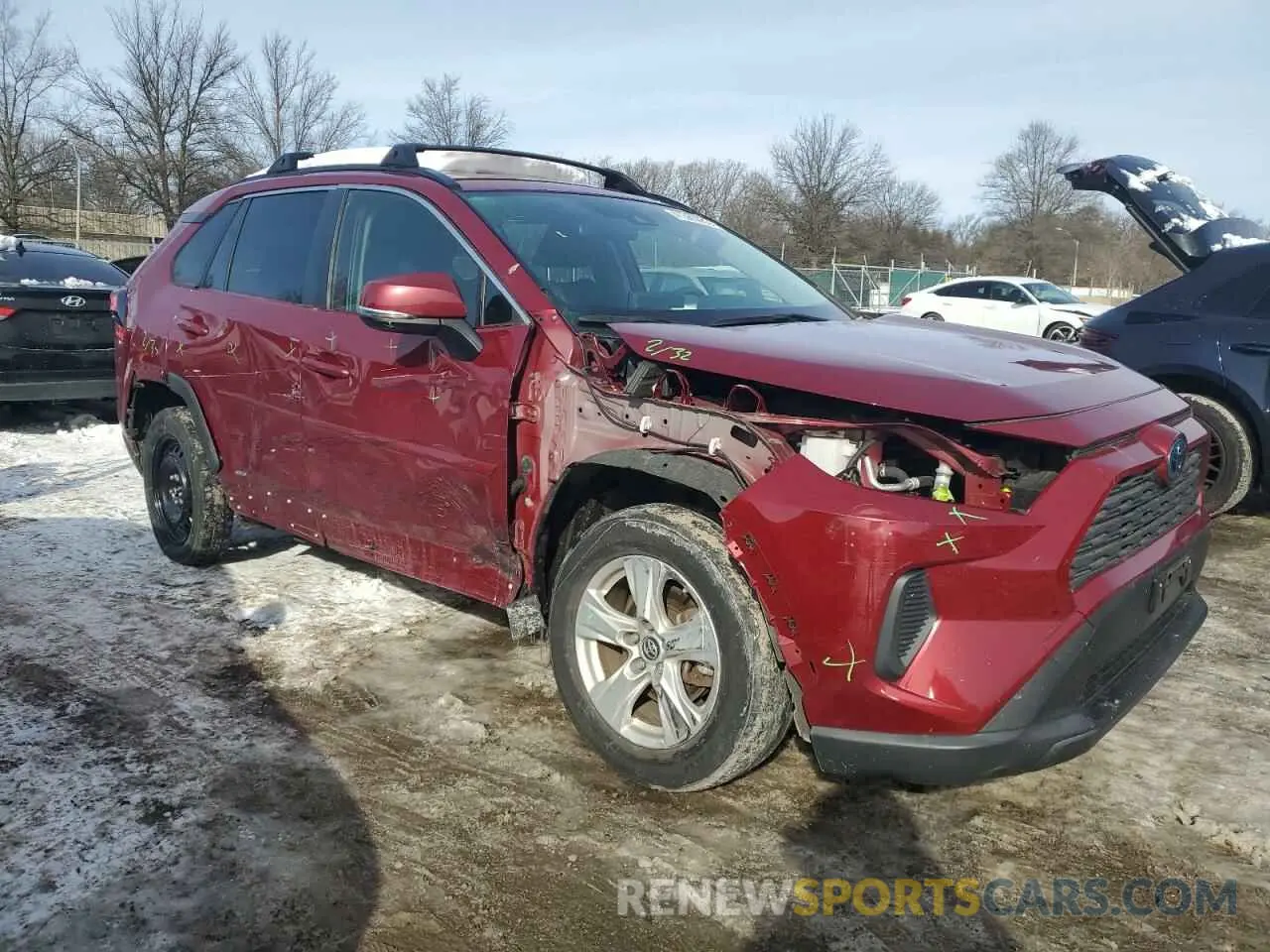 4 Photograph of a damaged car JTMMWRFV3KD026644 TOYOTA RAV4 2019