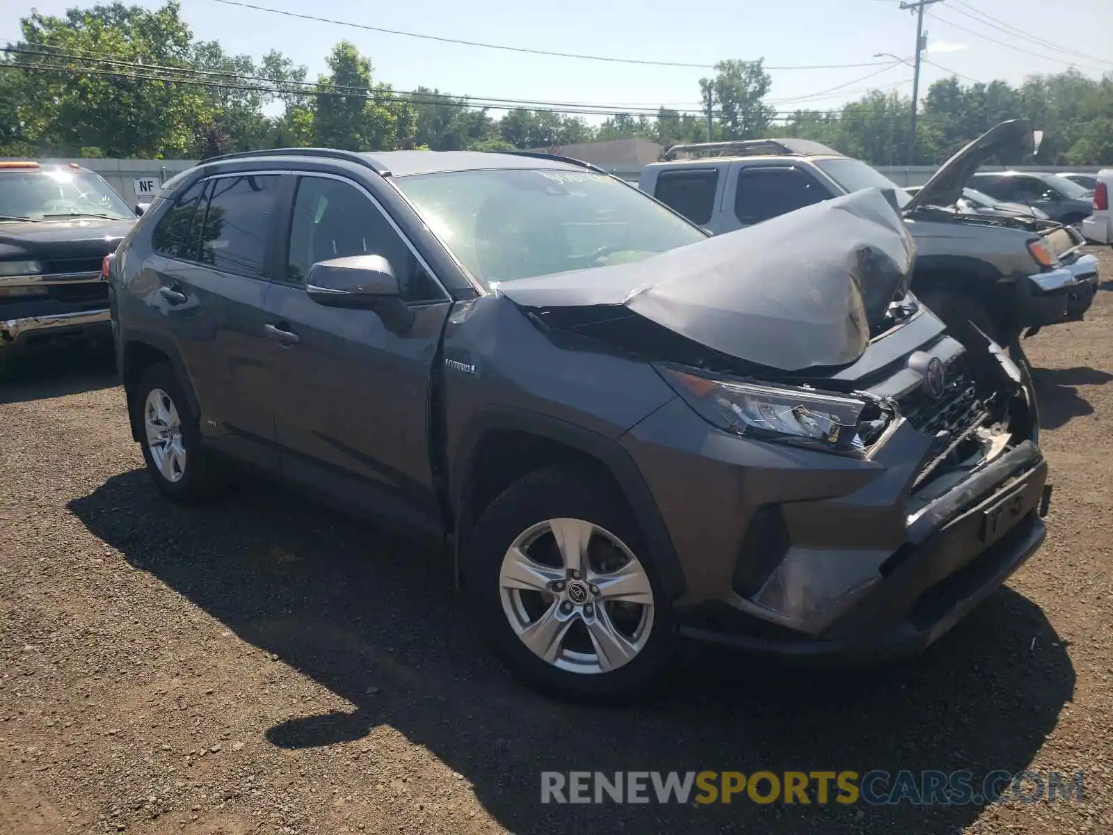 1 Photograph of a damaged car JTMMWRFV6KD033183 TOYOTA RAV4 2019