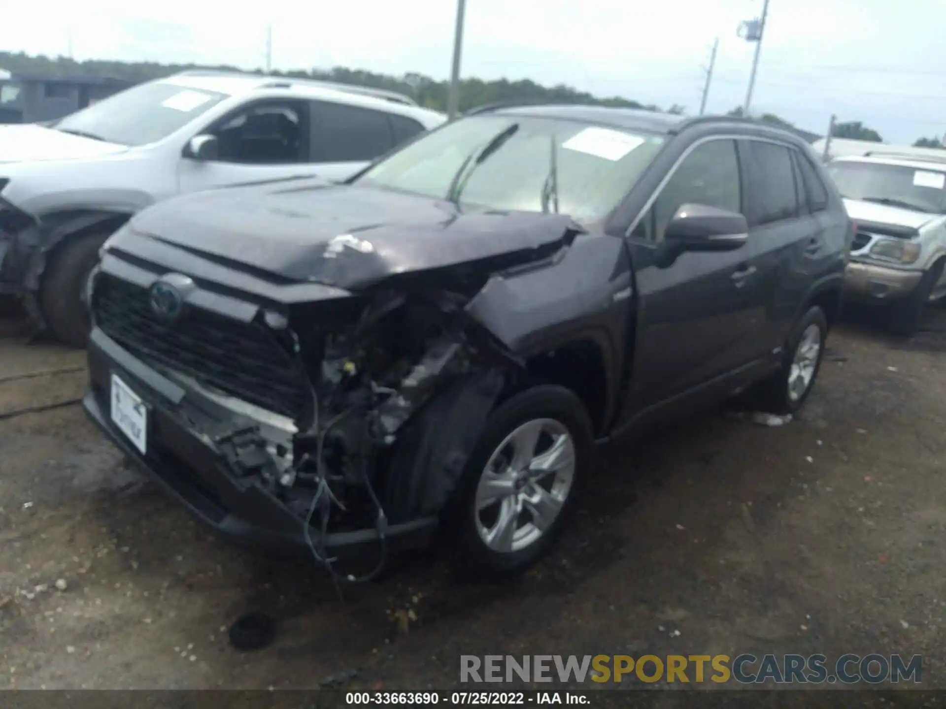 2 Photograph of a damaged car JTMMWRFV7KJ006785 TOYOTA RAV4 2019