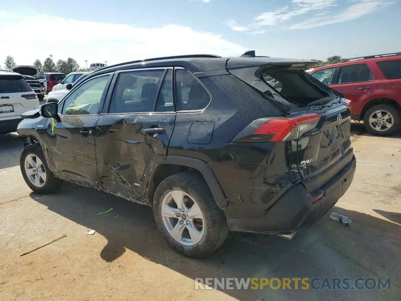 2 Photograph of a damaged car JTMMWRFV9KD026714 TOYOTA RAV4 2019