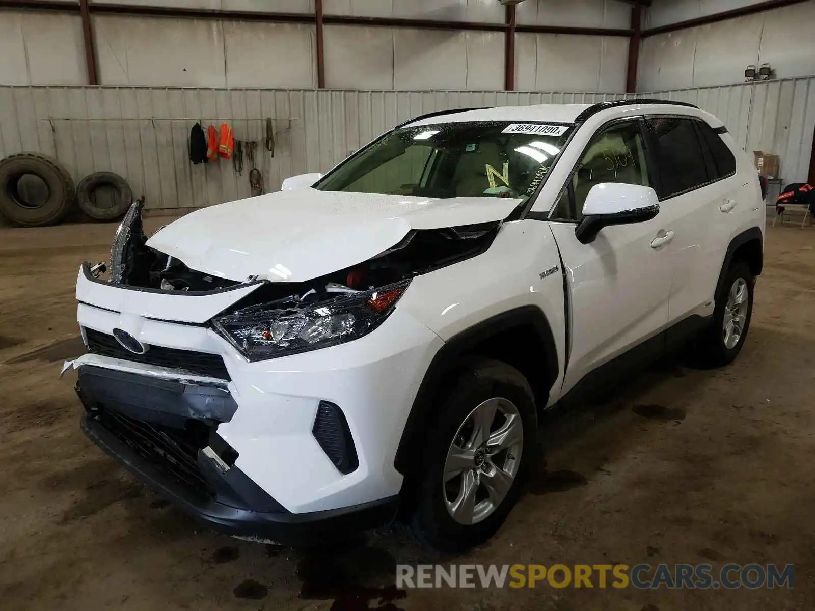 2 Photograph of a damaged car JTMMWRFVXKD034868 TOYOTA RAV4 2019