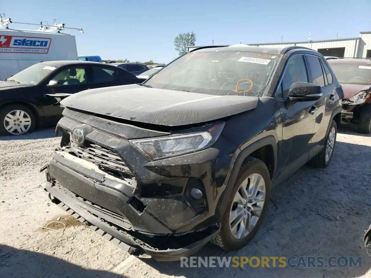 2 Photograph of a damaged car JTMN1RFV0KD036468 TOYOTA RAV4 2019