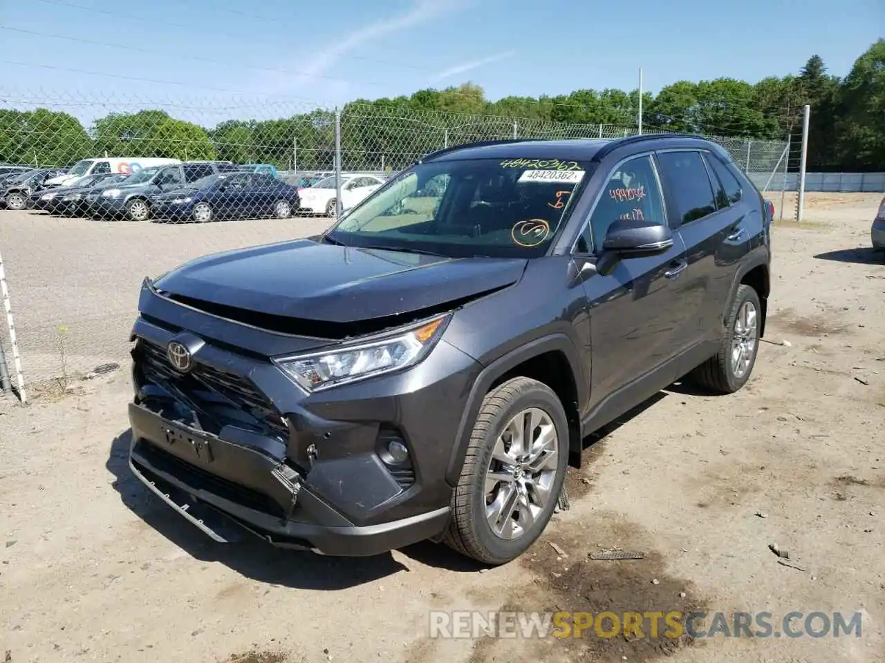 2 Photograph of a damaged car JTMN1RFV1KD502554 TOYOTA RAV4 2019