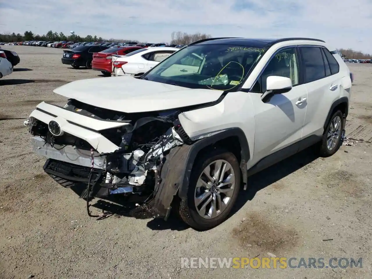 2 Photograph of a damaged car JTMN1RFV1KJ020278 TOYOTA RAV4 2019